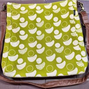 Maika Green and Brown Women's Bag